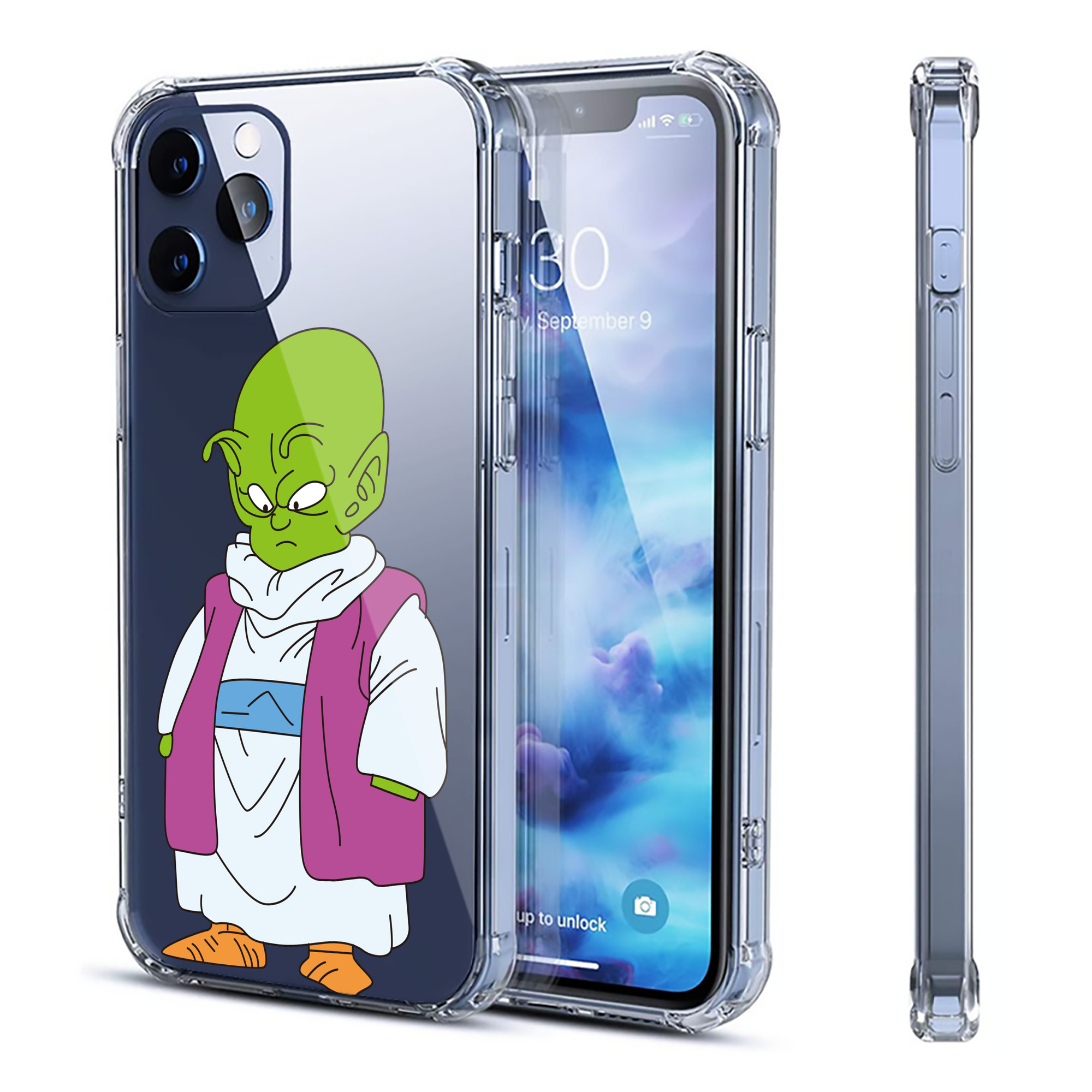 （画像用） ドラゴンボール ピッコロ DRAGON BALL Piccolo 【iPhone 12シリーズ対応】透明スマホケース（クリアソフトケース）